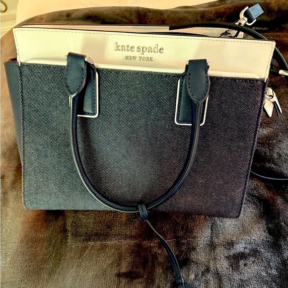 Kate Spade Denim Blue and White Women's Bag - Picture 2 of 10